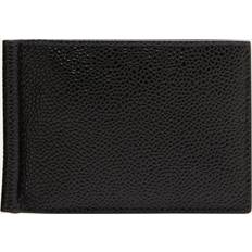 Thom Browne Pebble Grain Leather Money Clip Wallet - BLACK