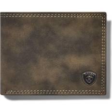 Ariat Men's Shield Concho Grey Bifold Wallet