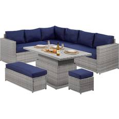 Patio Dining Sets Best Choice Products 6-Piece Patio Dining Set