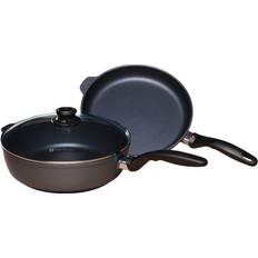 Swiss Diamond Nonstick Clad 3.6 qt Saucepan with Glass Lid - Induction