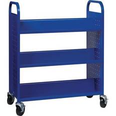 Lorell Double-sided Book Cart 6