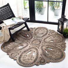 Safavieh Fiber Round Gray, Natural 60"