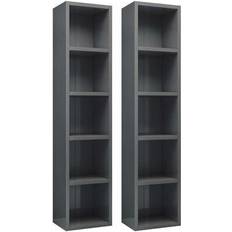 vidaXL CD Cabinets Shelving System 8.3x36.8" 2