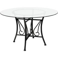 Black Dining Tables Flash Furniture XU-TBG-16-GG Princeton 48" Dining Table