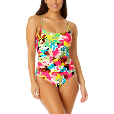 Anne Cole Women's Shirred Lingerie Maillot One Piece Swimsuit - Cabana Party