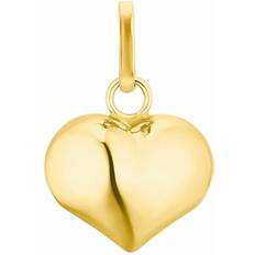 Gold 585 Amor Motivanhänger für Damen, Gold 585 Herz Gold