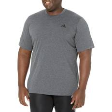 Adidas Men's Essentials Feel Ready Training T-Shirt, Dark Grey Heather/White/Black