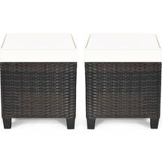 Outdoor Stools Costway 2PCS Patio