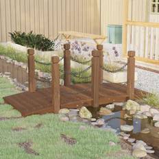 Espalierer vidaXL Garden Bridge with Chain Railings 150x67x56cm