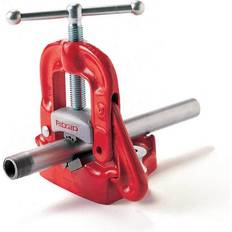 Bench Clamps Ridgid 1/8 Pipe Capacity, Yoke Vise with Hardened Alloy Steel Model 25 Includes Pipe Rest