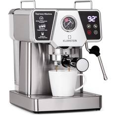 Siebträger Klarstein siebträger kaffeebereiter milchschaum 1350w