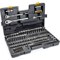 Tool Kits GearWrench 1/4 in., Drive 6-Point Standard Deep, SAE Metric Mechanics Set 179-Piece Tool Kit