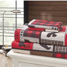 Queen size sheets size Queen-Size Bed Sheet Red, Black