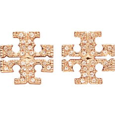 Tory Burch Kira Pave Stud Earring - Rose Gold/Crystals