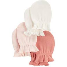 Carter's Baby Girls 3-Pack Mittens 0-3M Pink/White