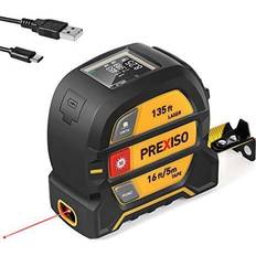 Range Finders Prexiso Laser Tape Measure 2-in-1 Measure Tape Measure
