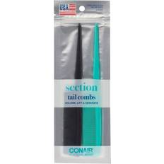 Conair Hair Combs Conair Tail Combs Made in the USA 2pk Multicolor