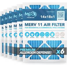 Air filter 14x18x1 14x18x1 air filter 6-pack merv 11 moaj premium allergy defense based in us