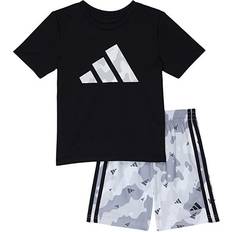 Adidas Boy's Graphic Tee & Shorts Set - Black (AG6459C)