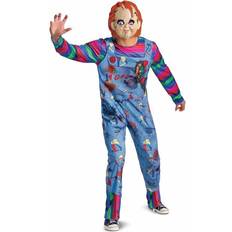 Disguise Chucky Scary Killer Doll Mask Adult Deluxe Halloween Costume