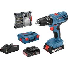 Bosch 18 v akkuschrauber Bosch Bohrmaschine Akkuschrauber, Professional 18V Schlagbohrschrauber 40 tlg. 2x2,0 Ah