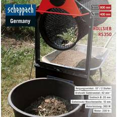 Scheppach Gartenrollsieb RS350 Länge 800mm, 250W, Siebloch