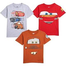 Disney Pixar Cars Lightning McQueen Tow Mator Toddler Boys 3 Pack T-Shirts 2T