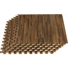 Flybold Acacia Wood Outdoor Flooring Interlocking Wood Tiles 12 x 12