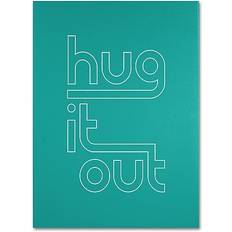 Trademark Fine Art 'Hug it Out IV' Textual on Framed Art