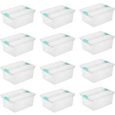 Storage Boxes Sterilite Deep File Clip Clear Tote Container Storage Box