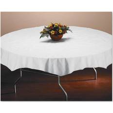 Hoffmaster Tissue/poly Tablecovers, 82" Diameter, White, 25/carton HFM210101 White