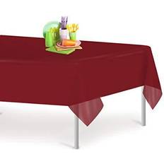 Grandipity Premium Basic Plastic Disposable Tablecloth Plastic in Red Wayfair Red