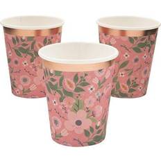 Fun Express Rose gold bridal shower paper cups, party supplies, 10 pieces