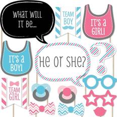 Big Dot of Happiness Baby Gender Reveal - Party Decor Team Boy or