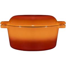 Bruntmor, 2 In 1 Double Dutch Oven And Domed Skillet Lid 7 Quart Pre