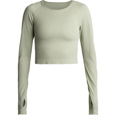 Röhnisch Seamless Crop Long Sleeve Top - Desert Sage