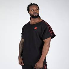 Røde T-skjorter Gorilla Wear Buffalo Old School Workout Top, Black/Red