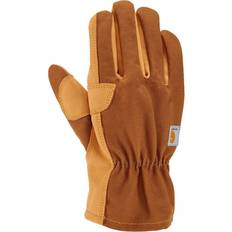 Brown Gloves & Mittens Carhartt Men's DuckSynthetic Leather Open Cuff Glove Brown
