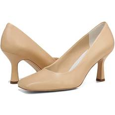 Fabric Heeled Sandals Franco Sarto Flxaela Beige Leather Women's Shoes Beige