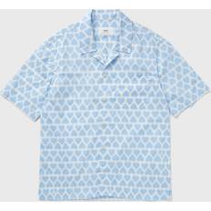 Ami Paris Heart-Print Cotton-Poplin Shirt 39/M