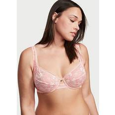 Exquisite Form Fully Front Close Wire-free Posture Bra With Lace - Walnut