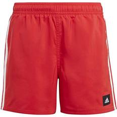 Adidas Kid's 3-Stripes Swim Shorts - Better Scarlet/White (HA9407)