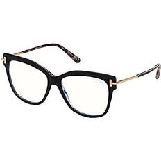 Tom Ford FT5704-B 005 54-15 Brillengestell inkl. Gläser, Damen, Vollrand, Cateye