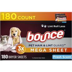 Lint Rollers Bounce Pet Hair and Lint Guard Mega Dryer Sheets Fresh 180ct