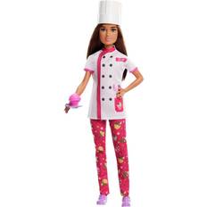 Barbies Dukker & dukkehus Mattel Barbie Career Pastry Chef Doll with Hat & Cake Slice HKT67