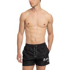 Balmain Black Printed Swim Shorts