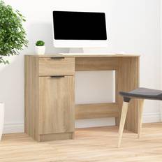 vidaXL Sonoma Engineered Wood Brown Writing Desk