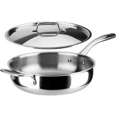 Duxtop 10PC Kitchen Pots and Pans Set, Whole-Clad Tri-Ply Stainless Steel  Induction Cookware Set - The Secura