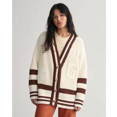 Gant Strickjacke Varsity 4803159 Beige Oversize