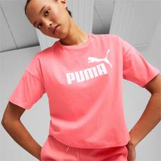 Puma Essentials Cropped Logo T-Shirt Damen loveable